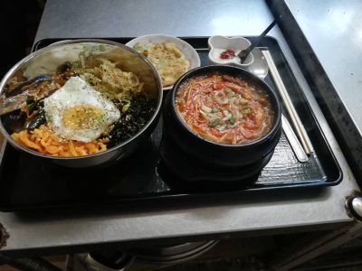 ナムルビビンバとミニユッケジャン
