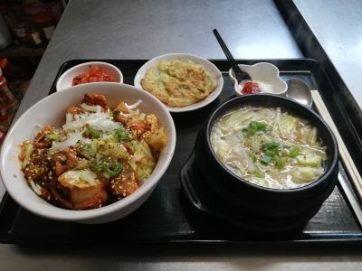 豚コチュジャン丼とミニサムゲタン